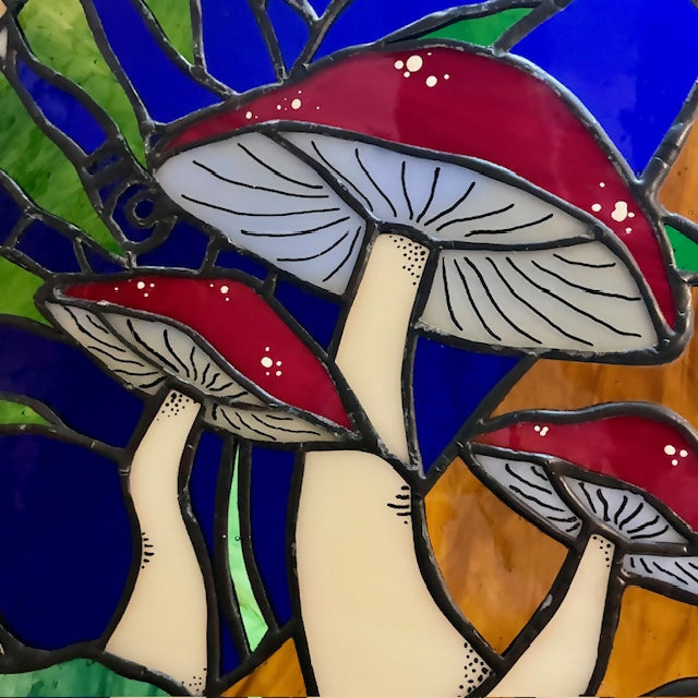 Stained Glass Panel - 'Woodland at Night'