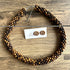 Boho Chic Wood Beads Choker/ Handmade Multicolour Necklace with FREE pair of studs