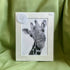 Giraffe Fine Art Print | Elegant Safari Animal Wall Art on Velvet Fine Art Paper