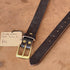 Bridle leather Belt With Solid Brass Buckle