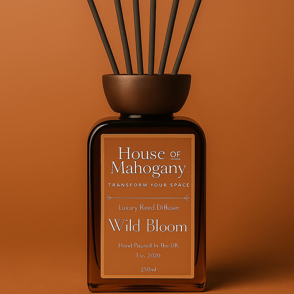 Wild Bloom Reed Diffuser & Black Fibre Sticks