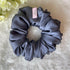 Gray Silk Handmade Scrunchies