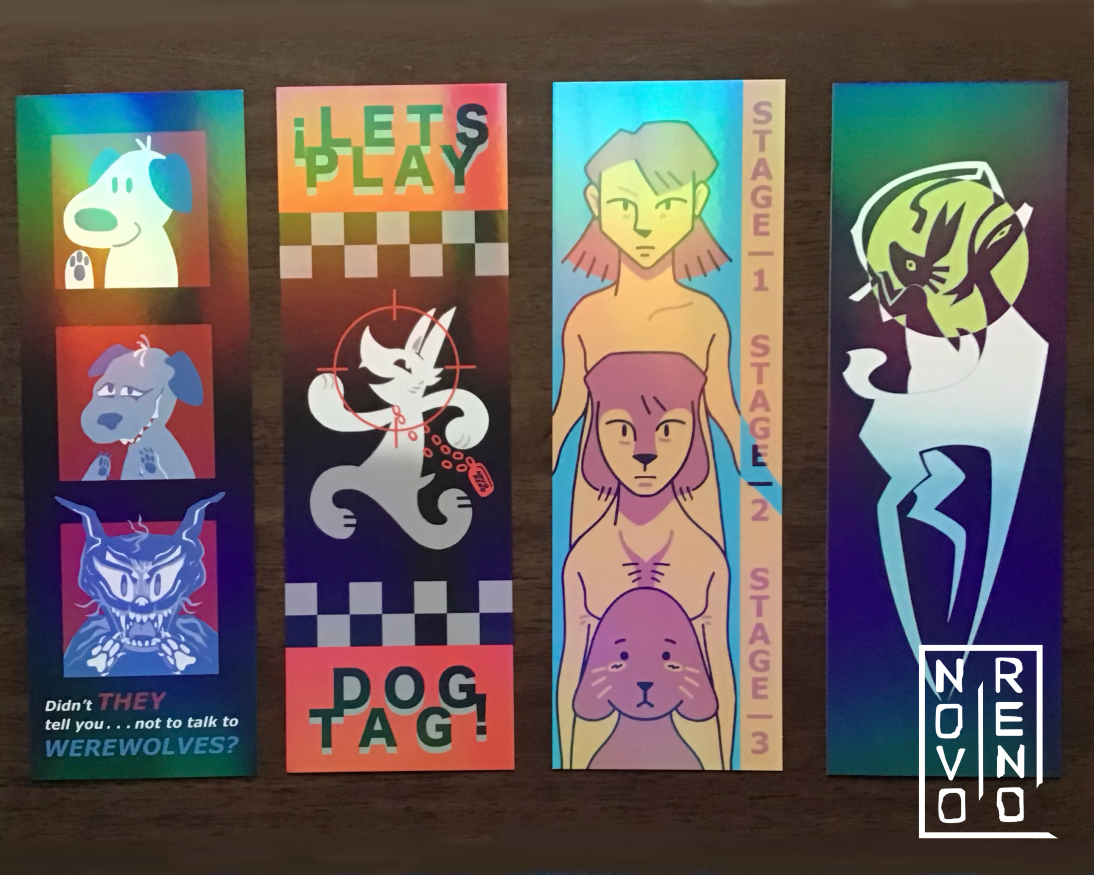 POSTER SET I - 30X10cm Holographic Posters