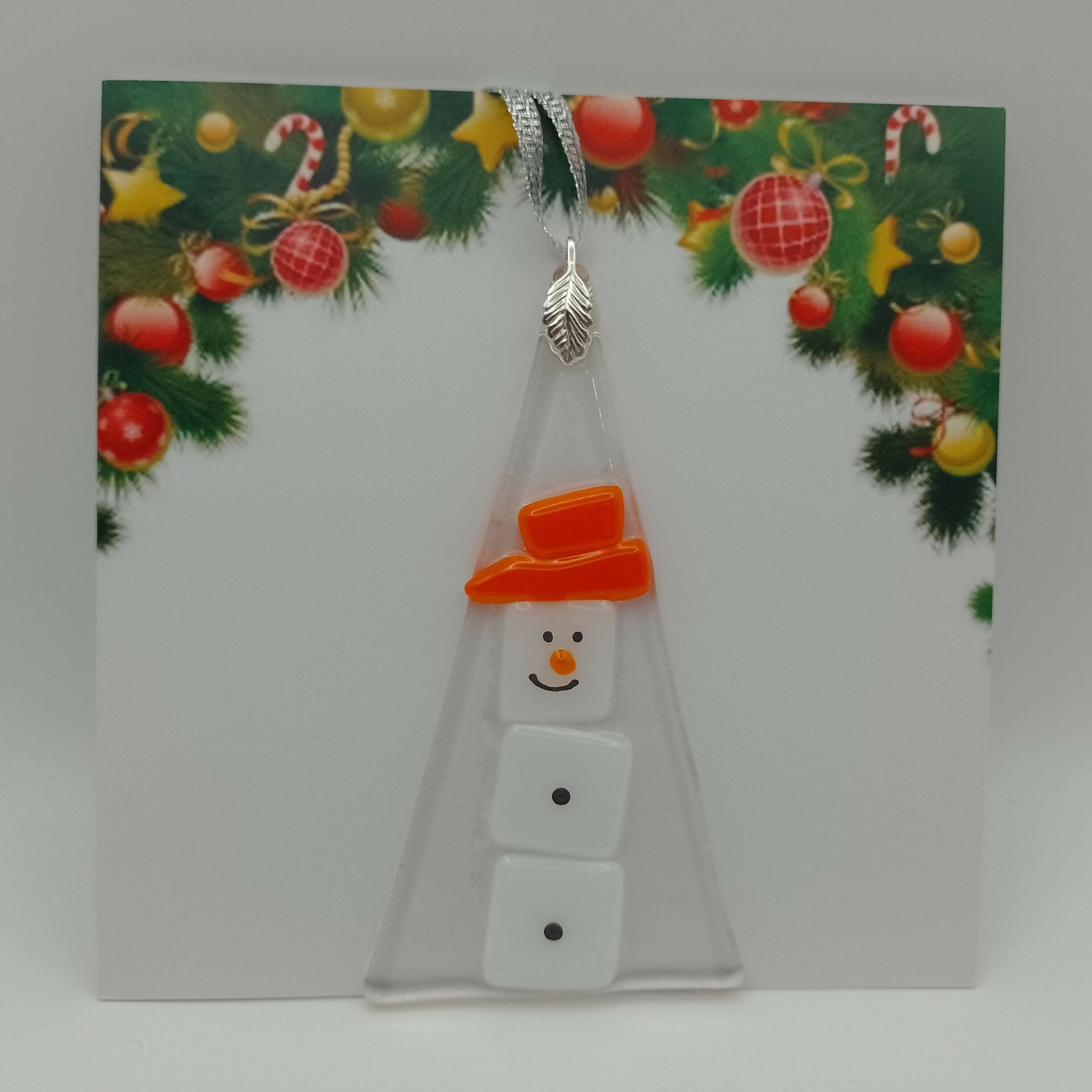 Fused Glass Christmas Card