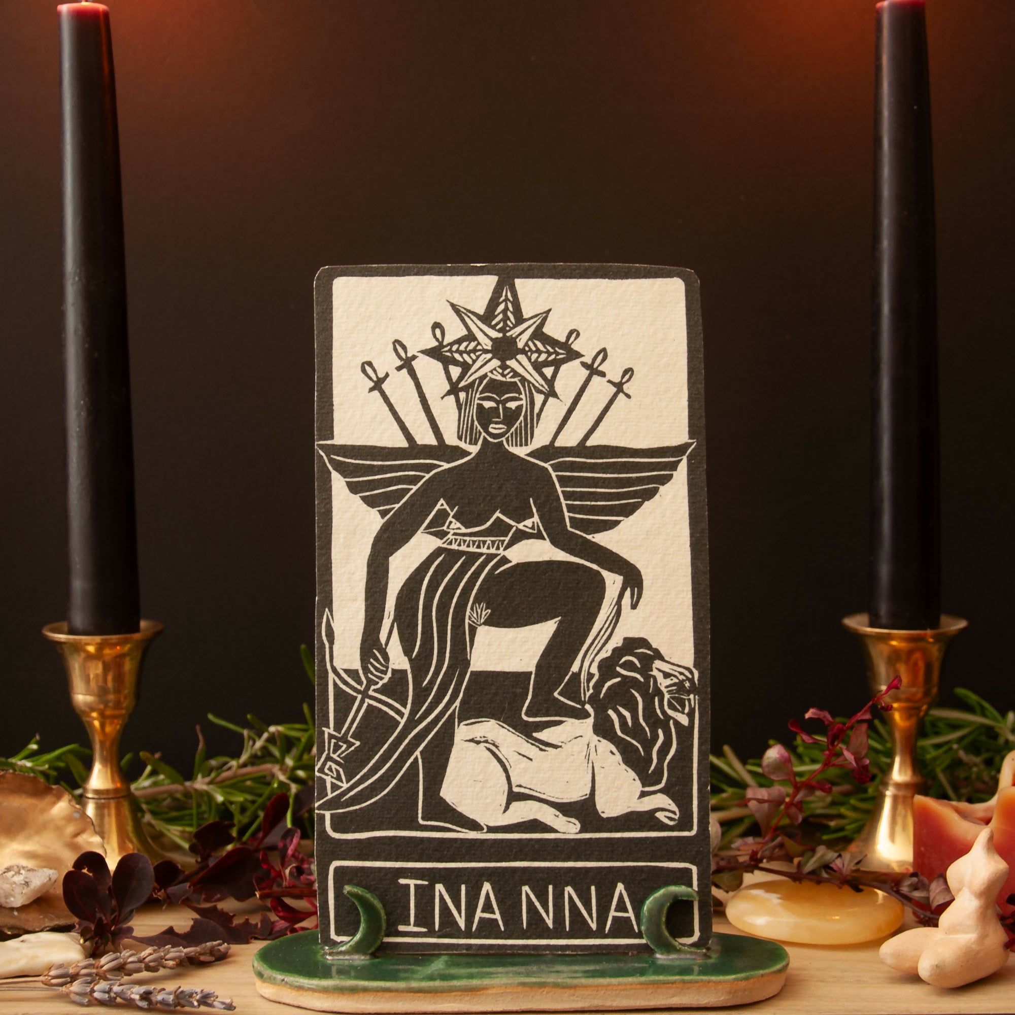 INANNA GODDESS ALTAR CARD
