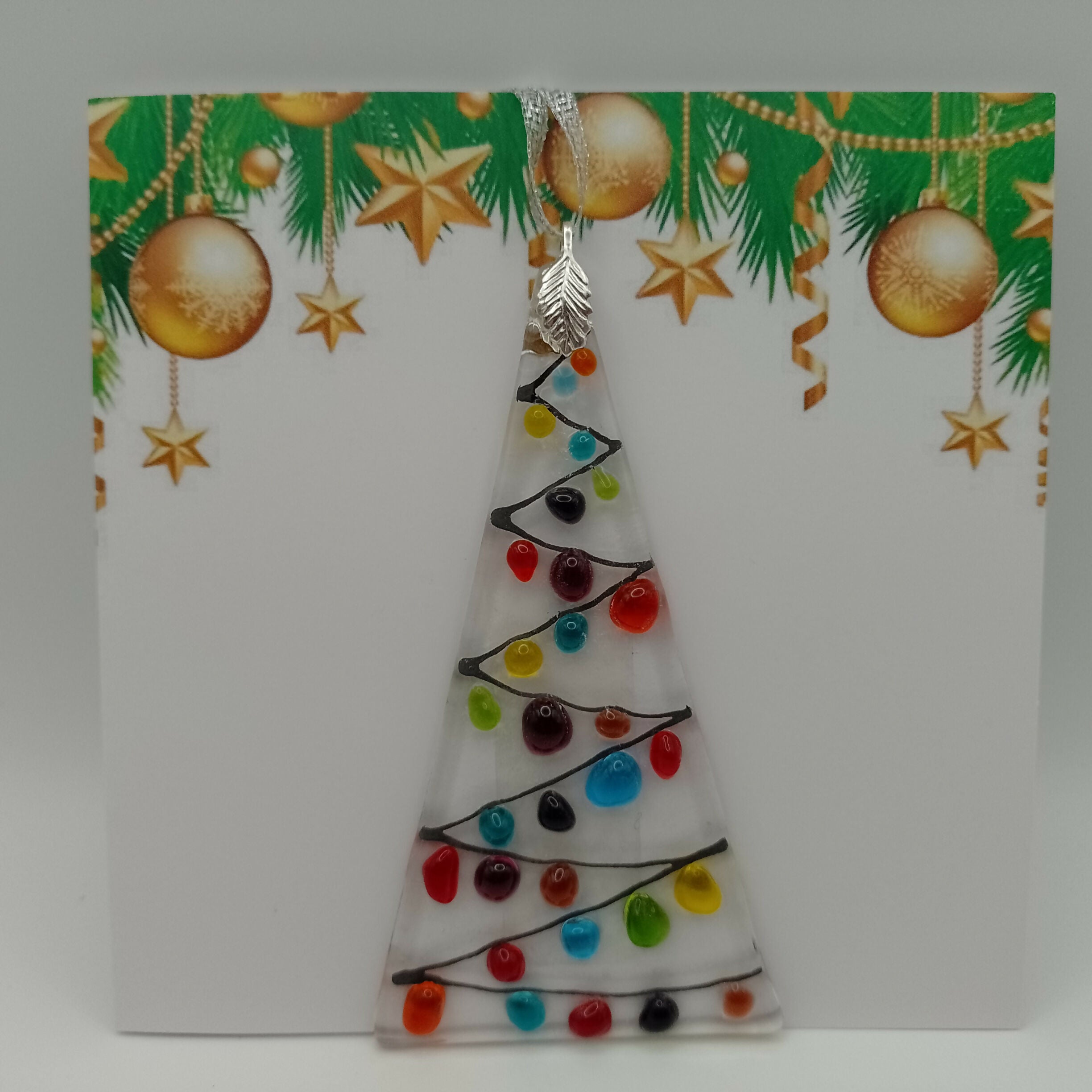 Fused Glass Christmas Card