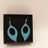 Blue Enamel Earrings