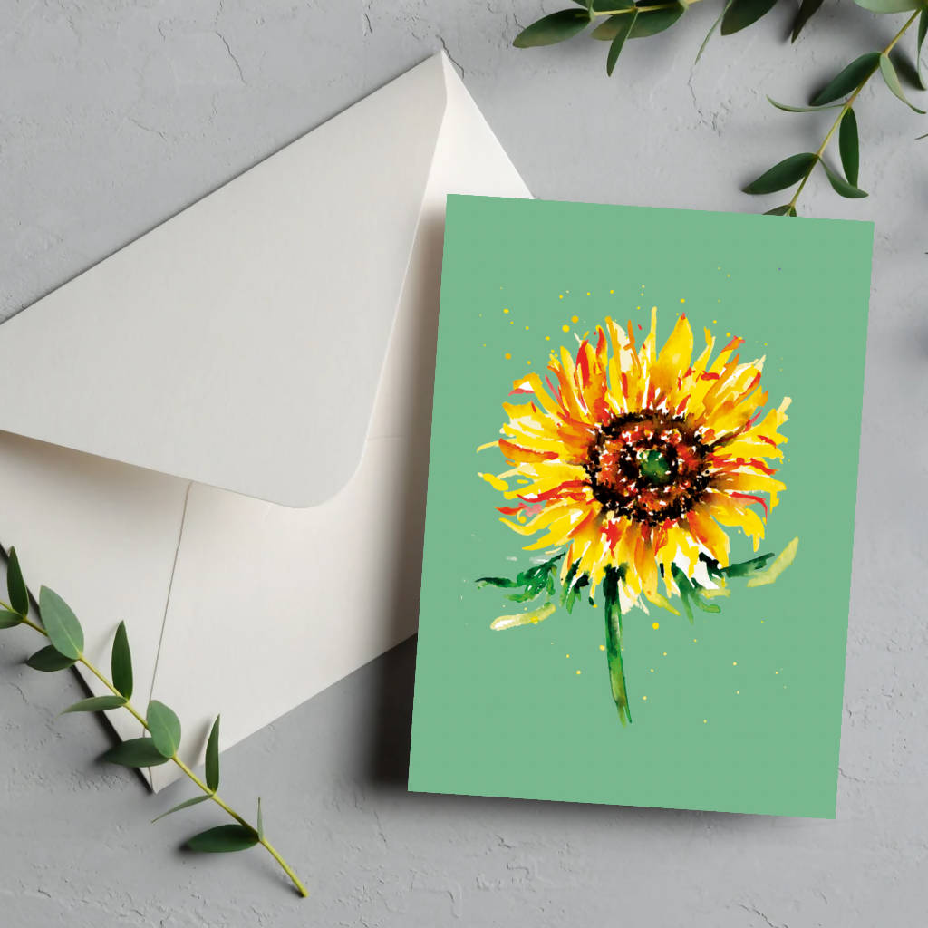 Sunflower Greetings Card
