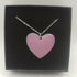 Pink Enamel Heart Pendant