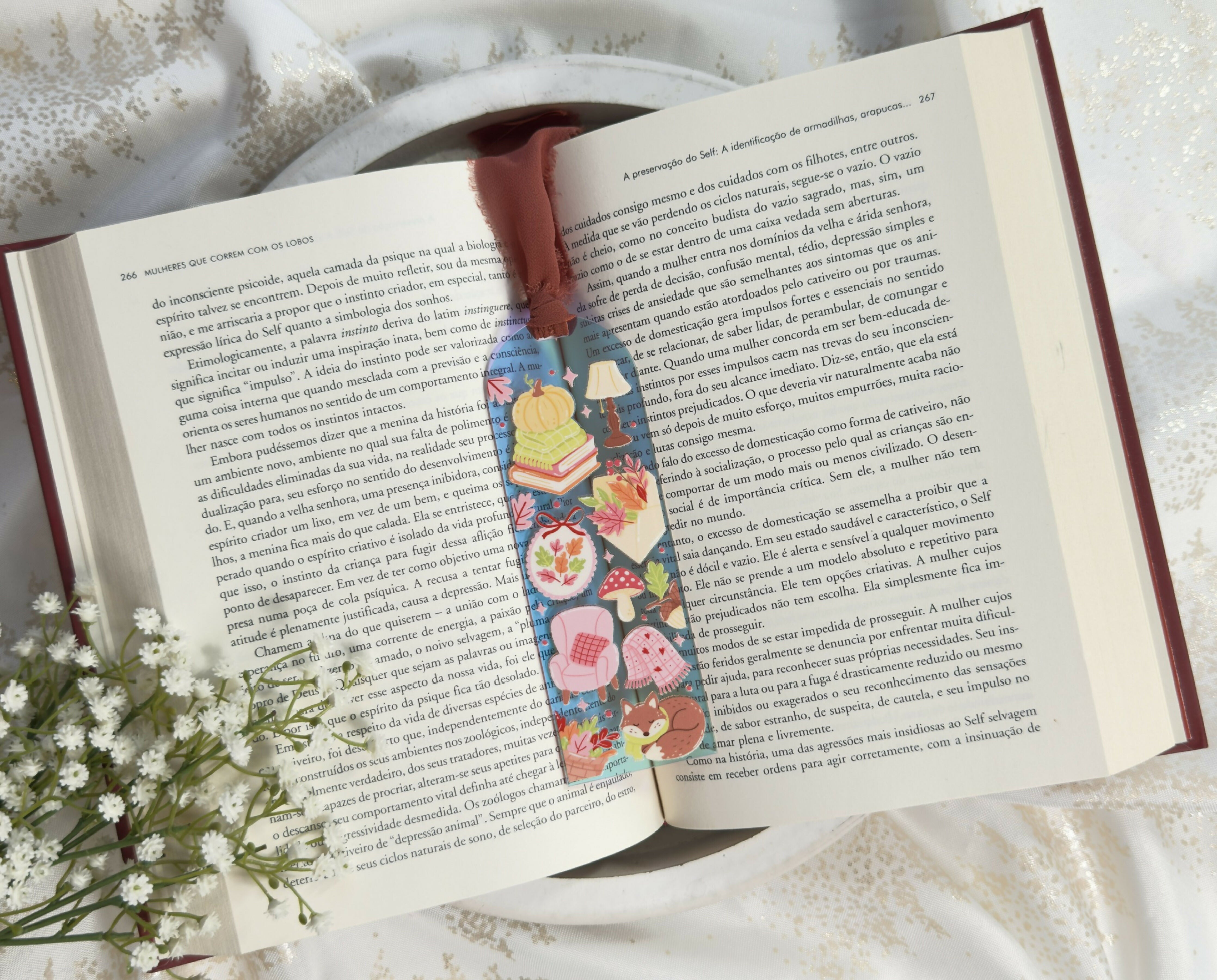 Iridescent Acrylic Bookmark Autumn Reading Vibes