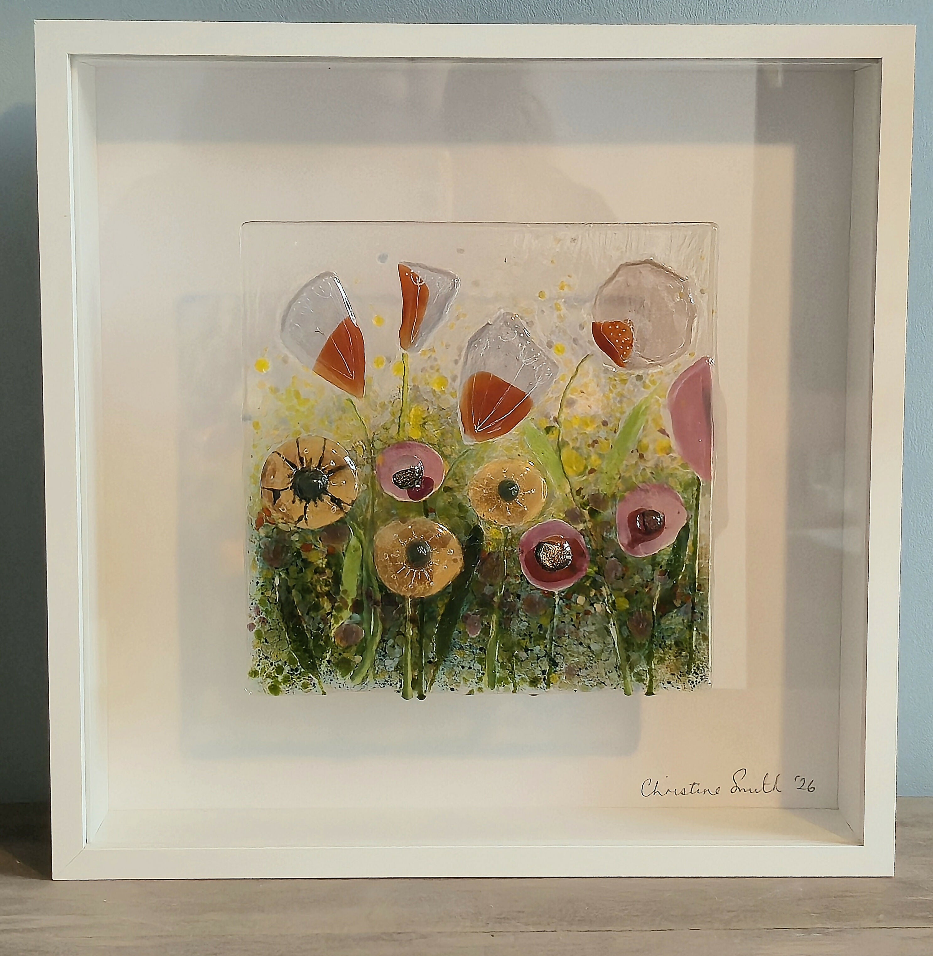 Medium Fused Glass Meadow Frame
