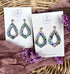 Funky Pattern Collection - Teardrop Dangle Polymer Clay Earrings