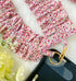 Handmade Ruffled Crossbody Phone Holder Red Ditsy