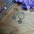 Lovely Star Charm Hoops