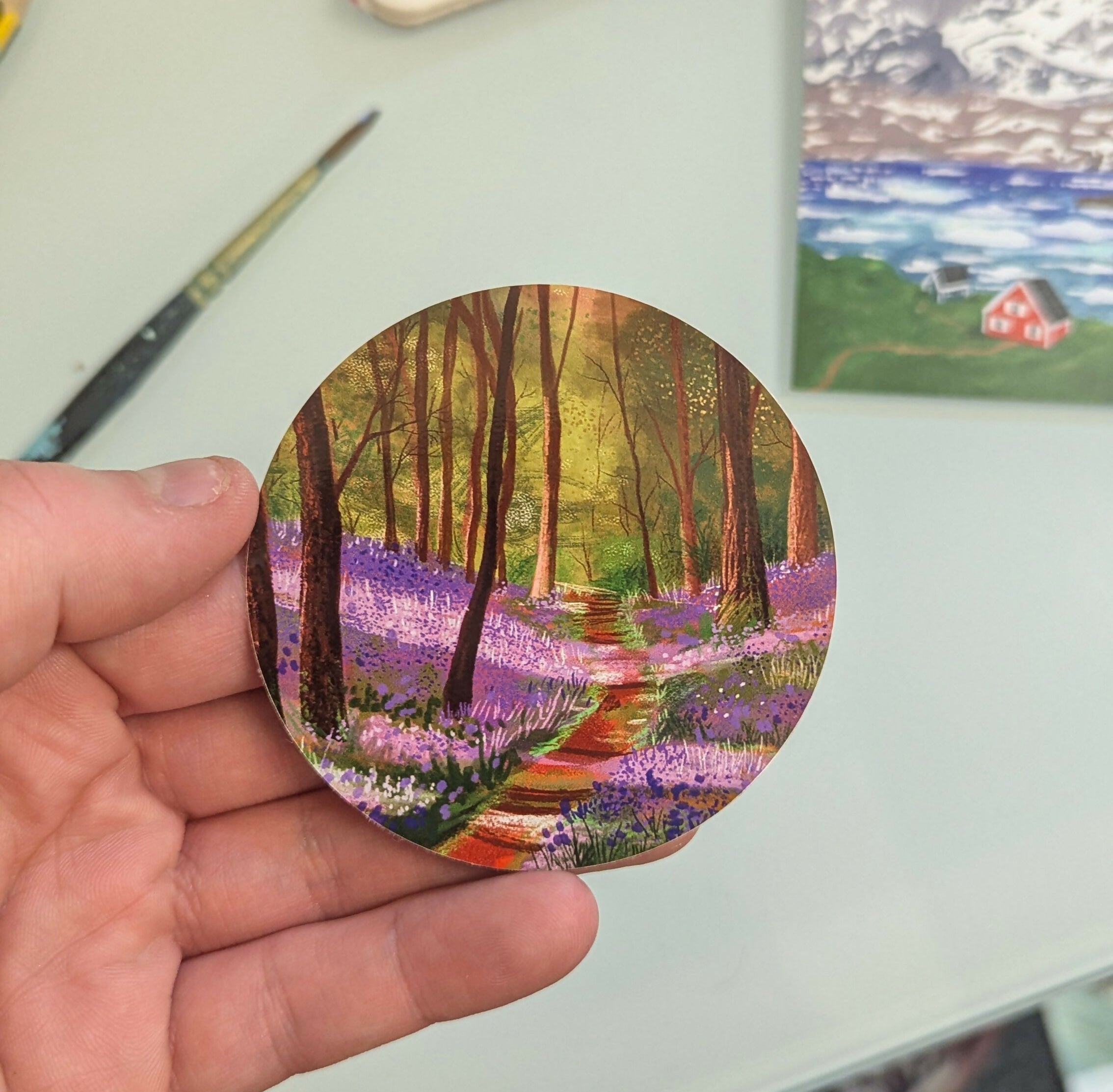 Bluebell Woods Illustrated Vinyl Sticker