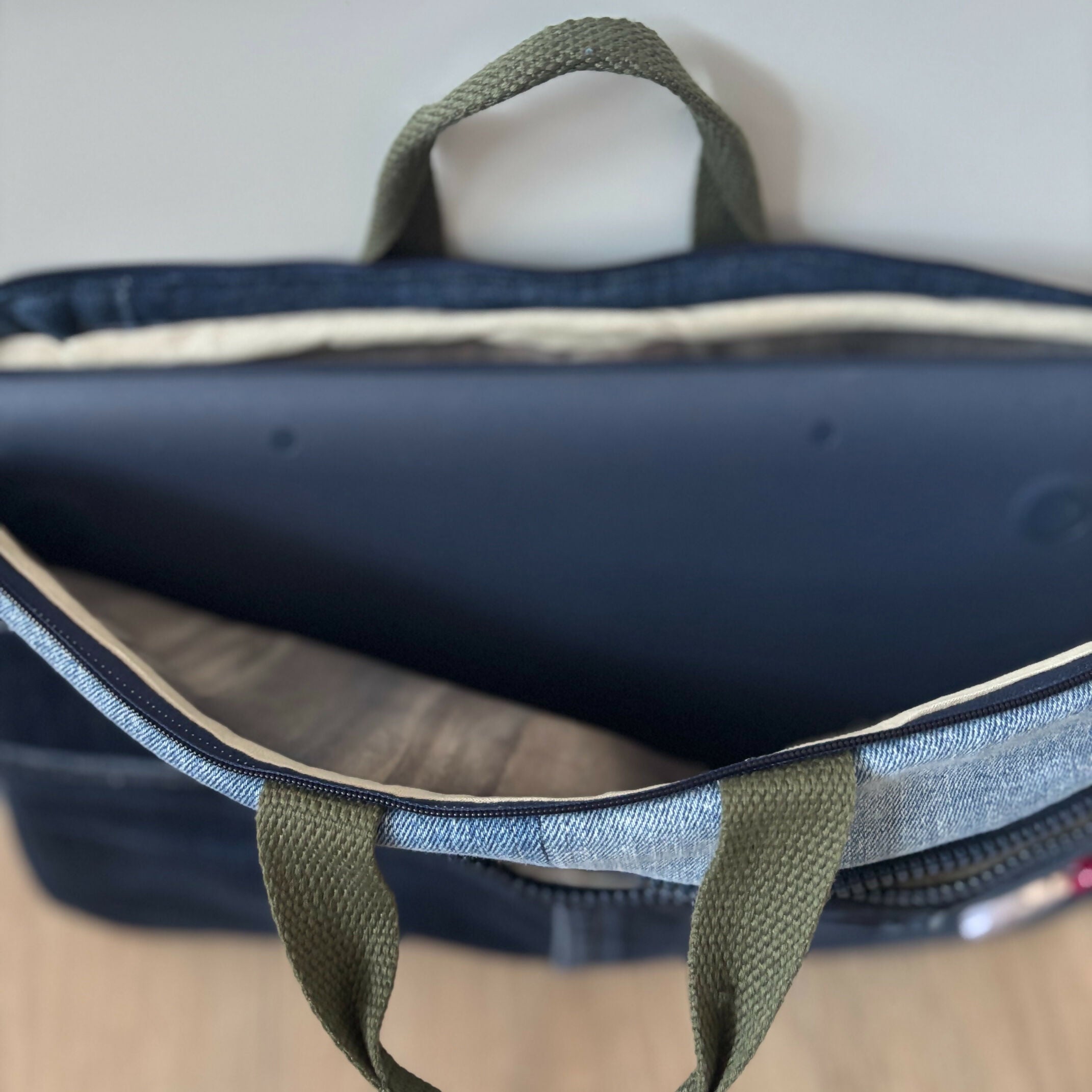 Unique Laptop Sleeve Bag Case Made From Upcycled Jeans