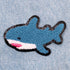 Kawaii Shark Fuzzy Chenille Iron-On Patch