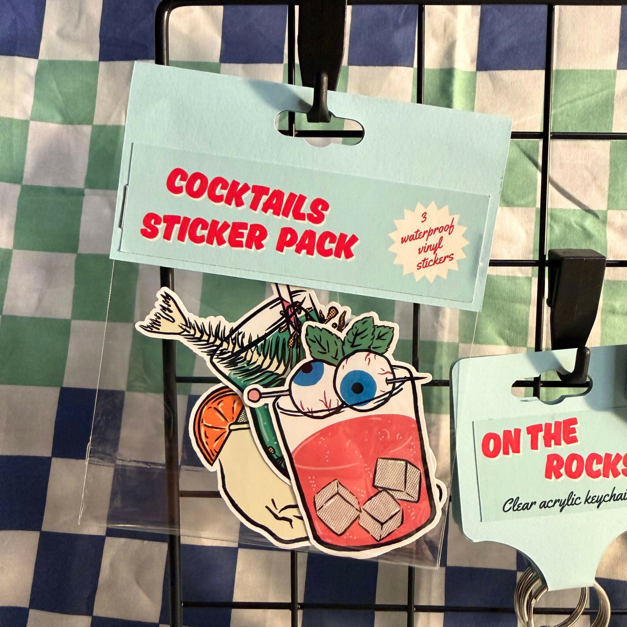 Cocktails Sticker Pack - 3 Waterproof Stickers