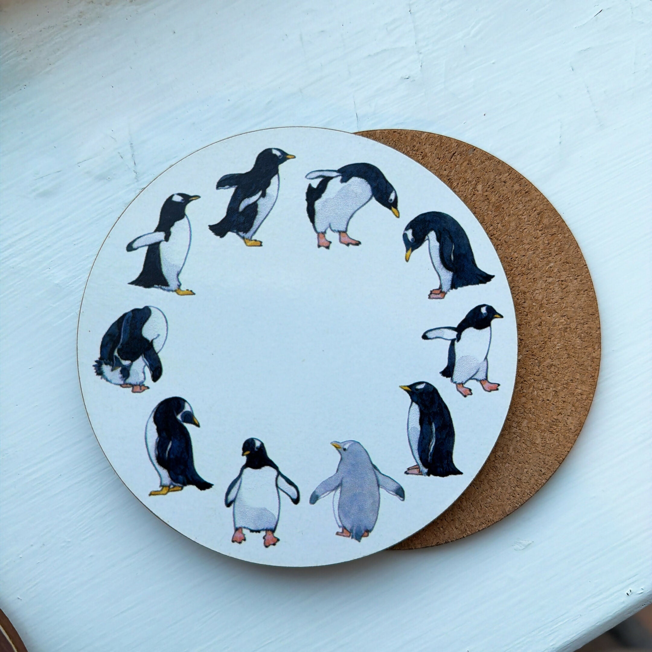 Coaster Red Panda, Robin, Penguin Designs