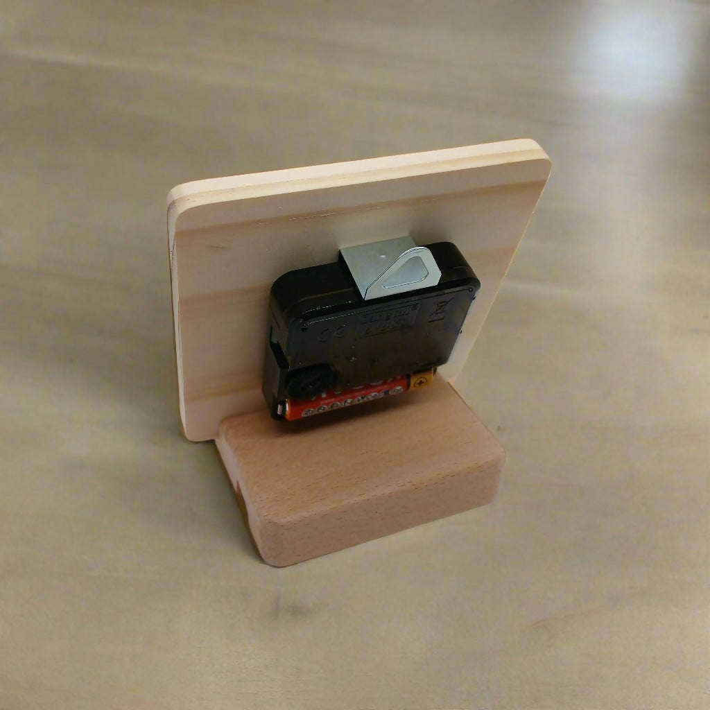 Love is a Journey - Wooden Clock with Stand