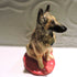 Ceramic belgian tervuren sheepdog sculpture