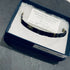 Japanese Tila Glass Bead Bracelet - Black & Gold
