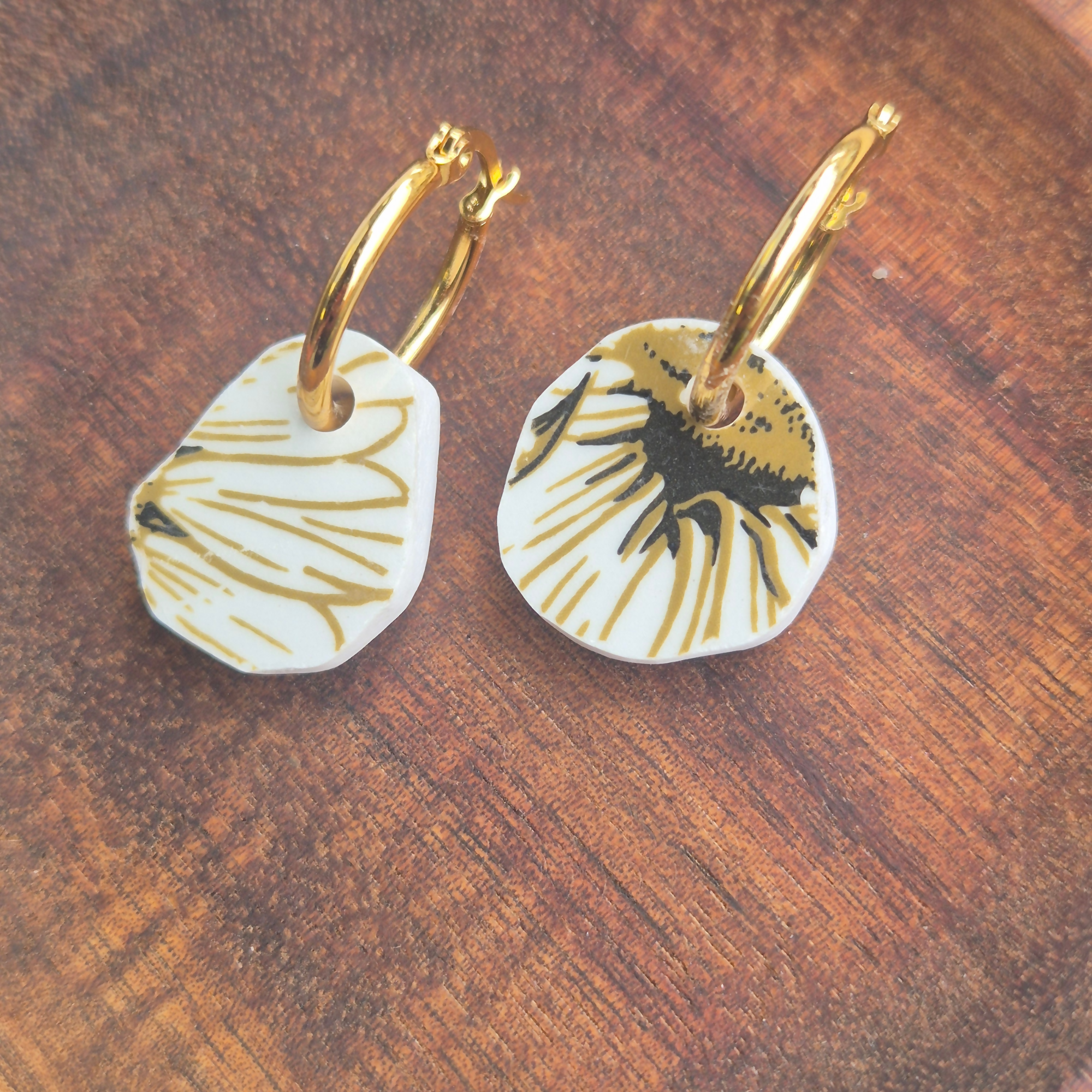 Recycled Ceramic Earring