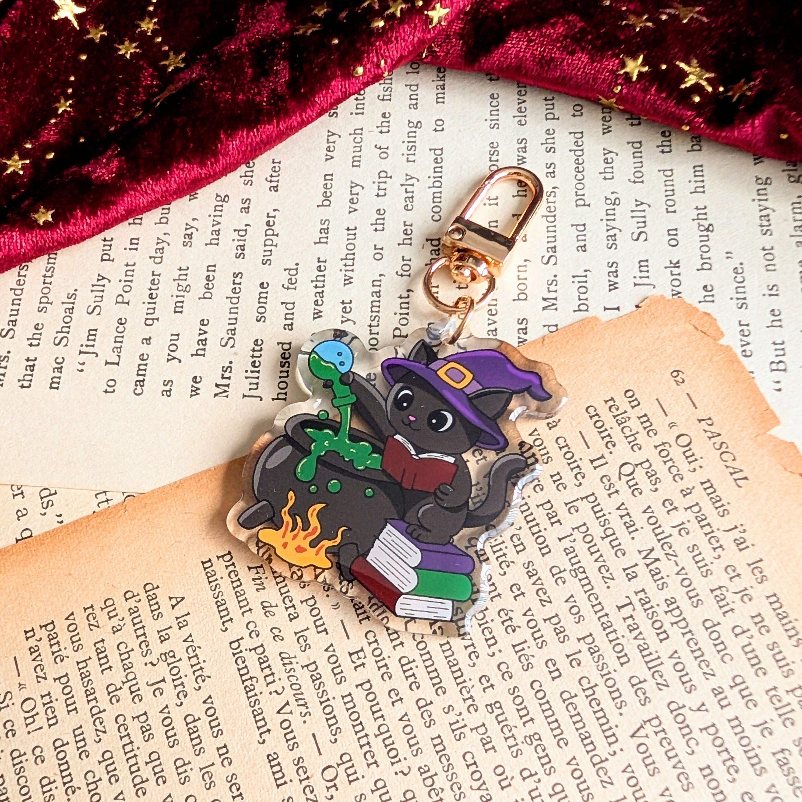 Witches Cat Keyring