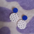 Polymer Clay Spotty Circle Earrings