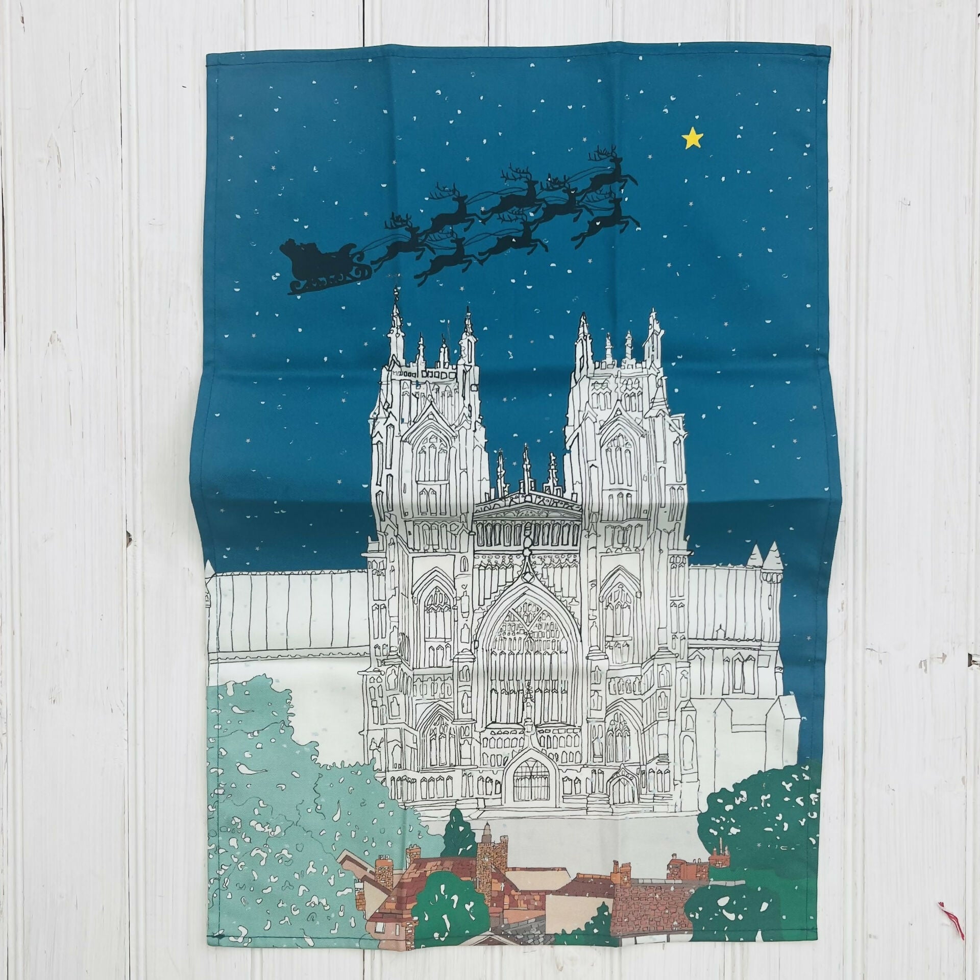Christmas at Beverley Minster Organic Cotton Tea Towel