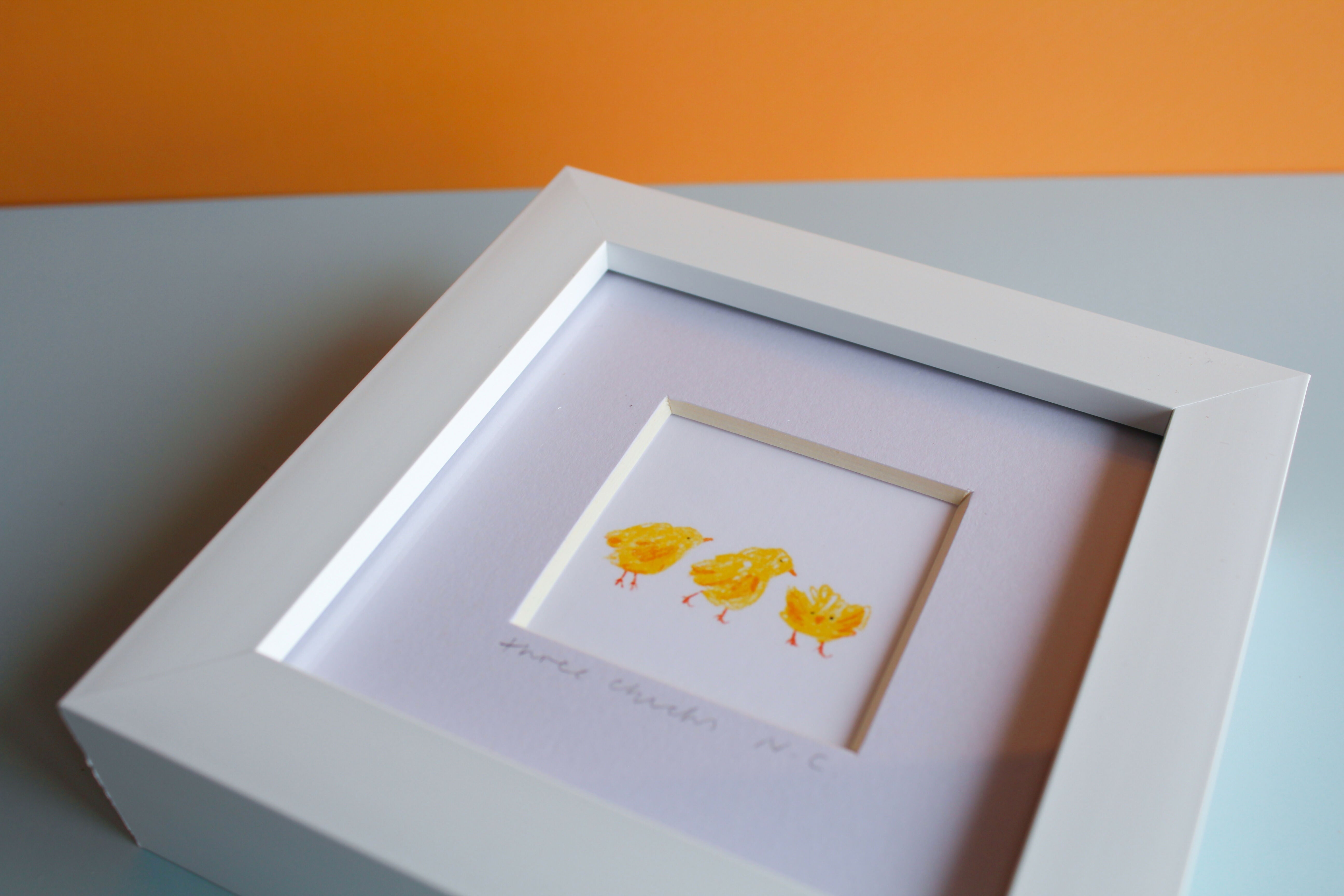 Three Chicks Mini Print