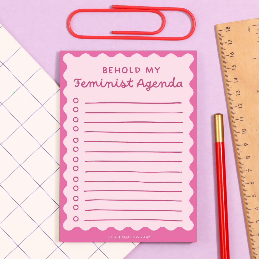 Feminist Agenda A6 Checklist Pad