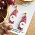 Polymer Clay Christmas Earrings / Handmade Festive Dangles / Xmas Jewellery