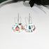 Christmas Gingerbread Village Hoop Earrings - Handmade Polymer Clay - Polly Plant