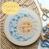 Preprinted Embroidery Pattern For Beginners - Sun And Moon