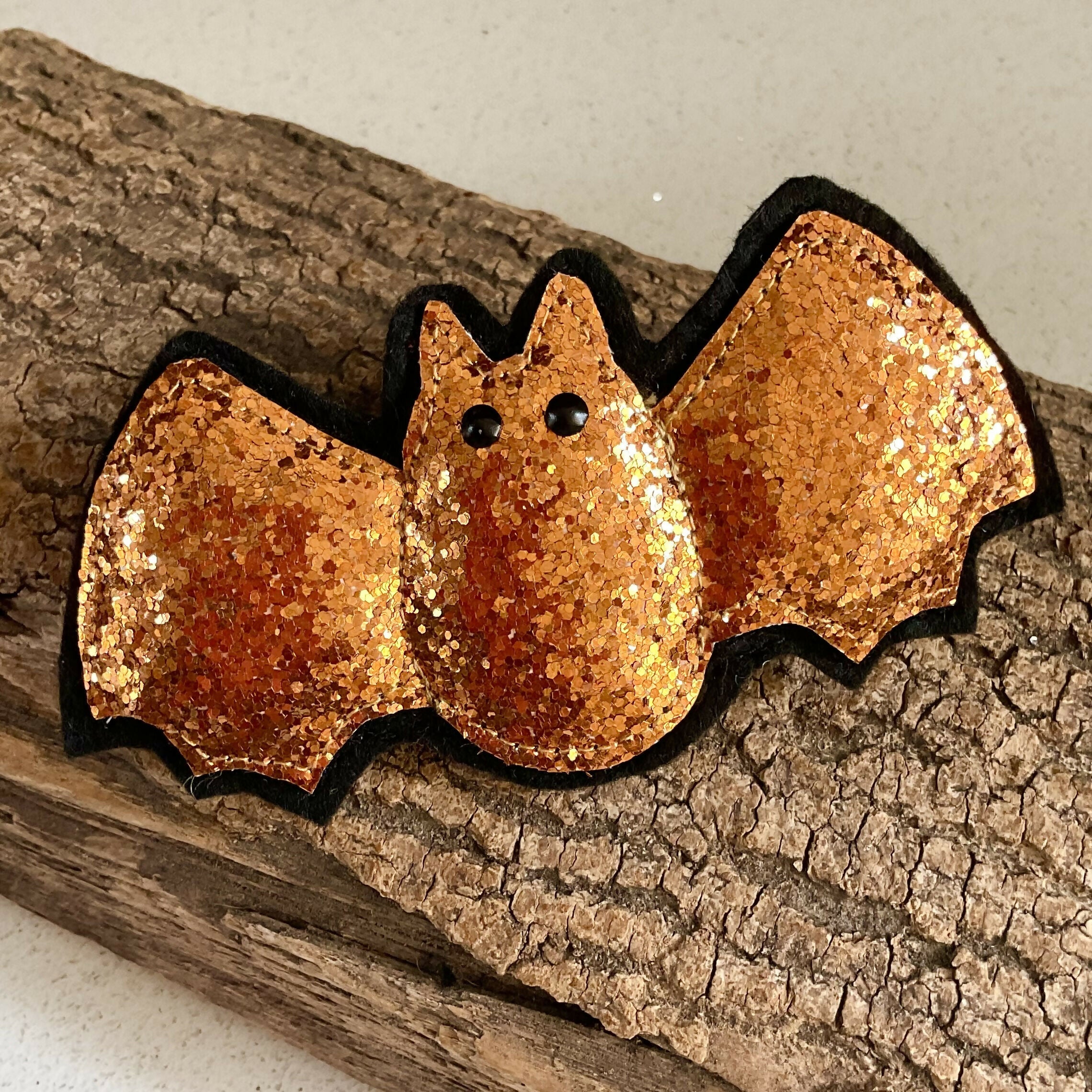 Sparkly Bat Hanging Decorations Handmade Colourful Bats Glitter Fabric