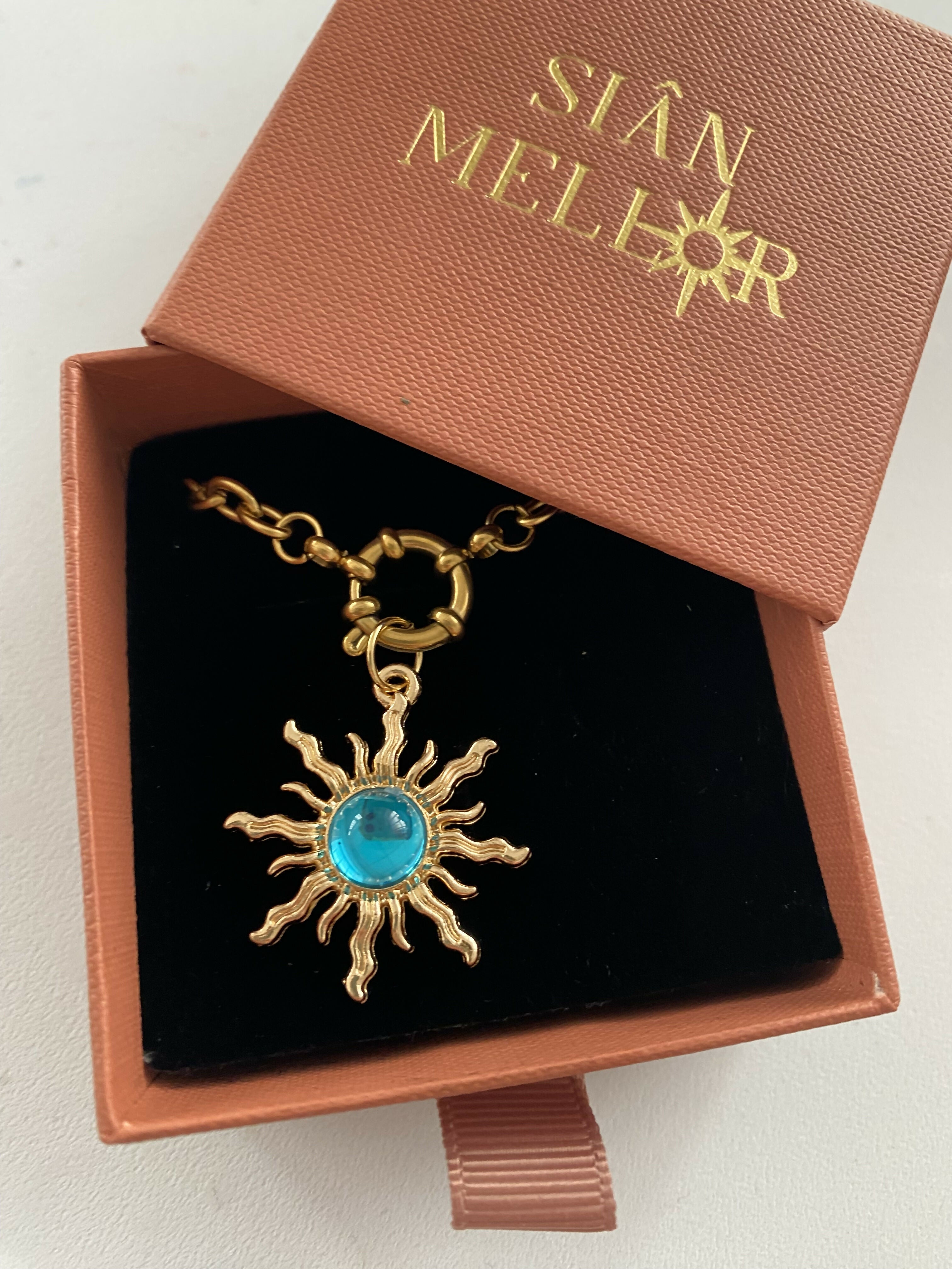 Blue Sun Necklace