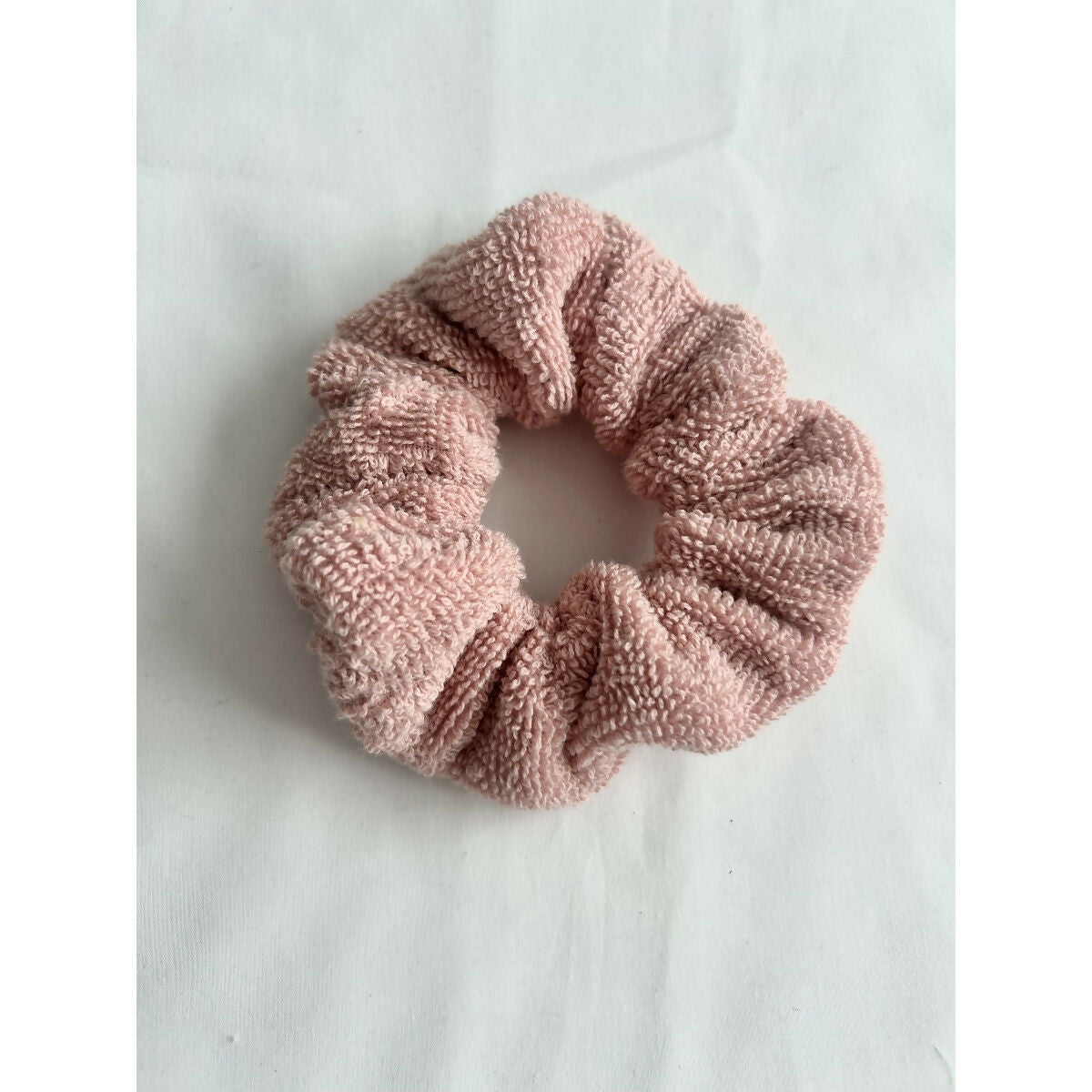 Pink Towel Scrunchie
