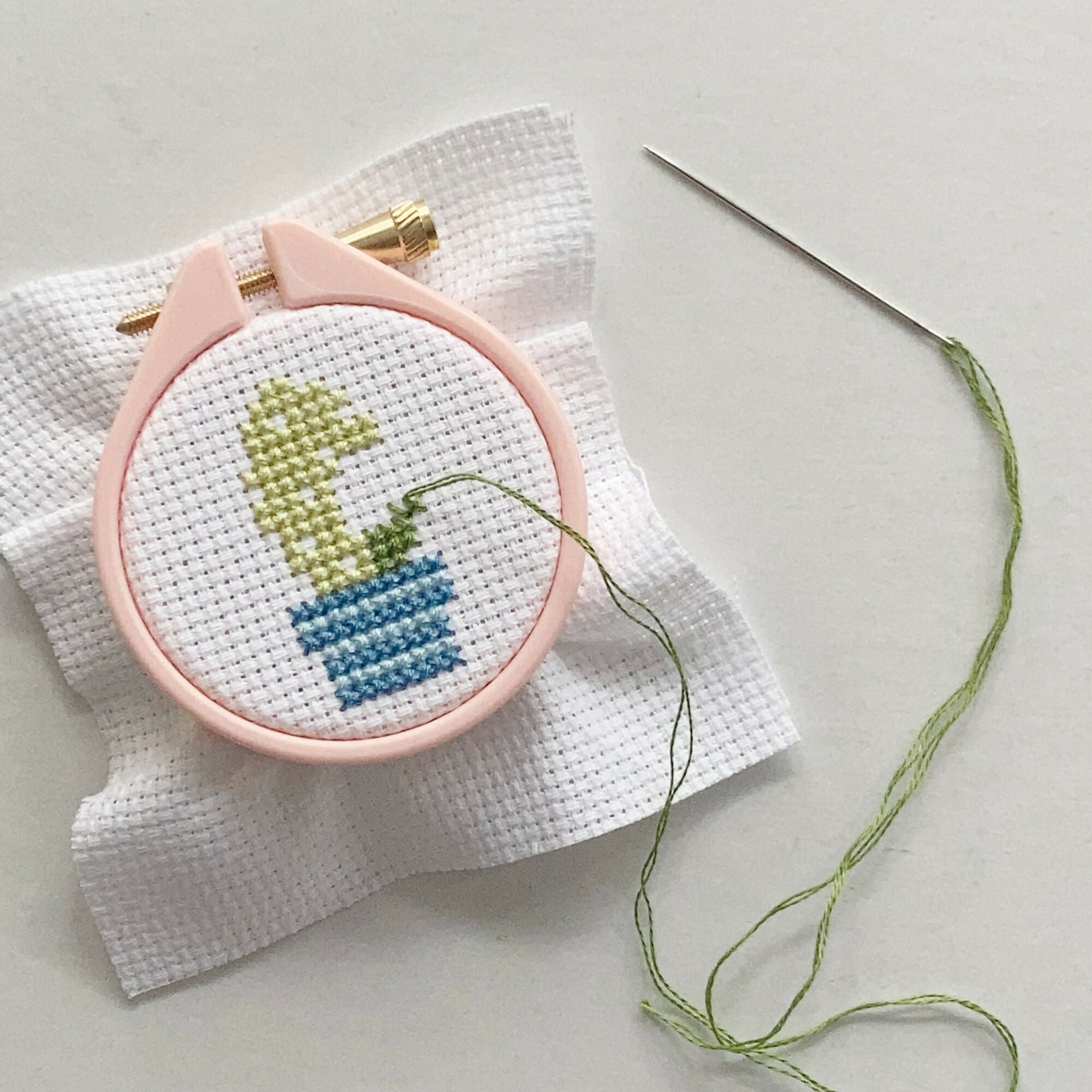 Mini Cactus Cross Stitch Kit