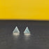 'Tria' Sterling Silver Solid Tiny Triangle Stud Earring