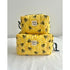 Yellow Bee Quilted Waterproof Makeup/Toiletry Bag