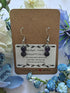 Amethyst Earrings on Sterling Silver Plated Hooks