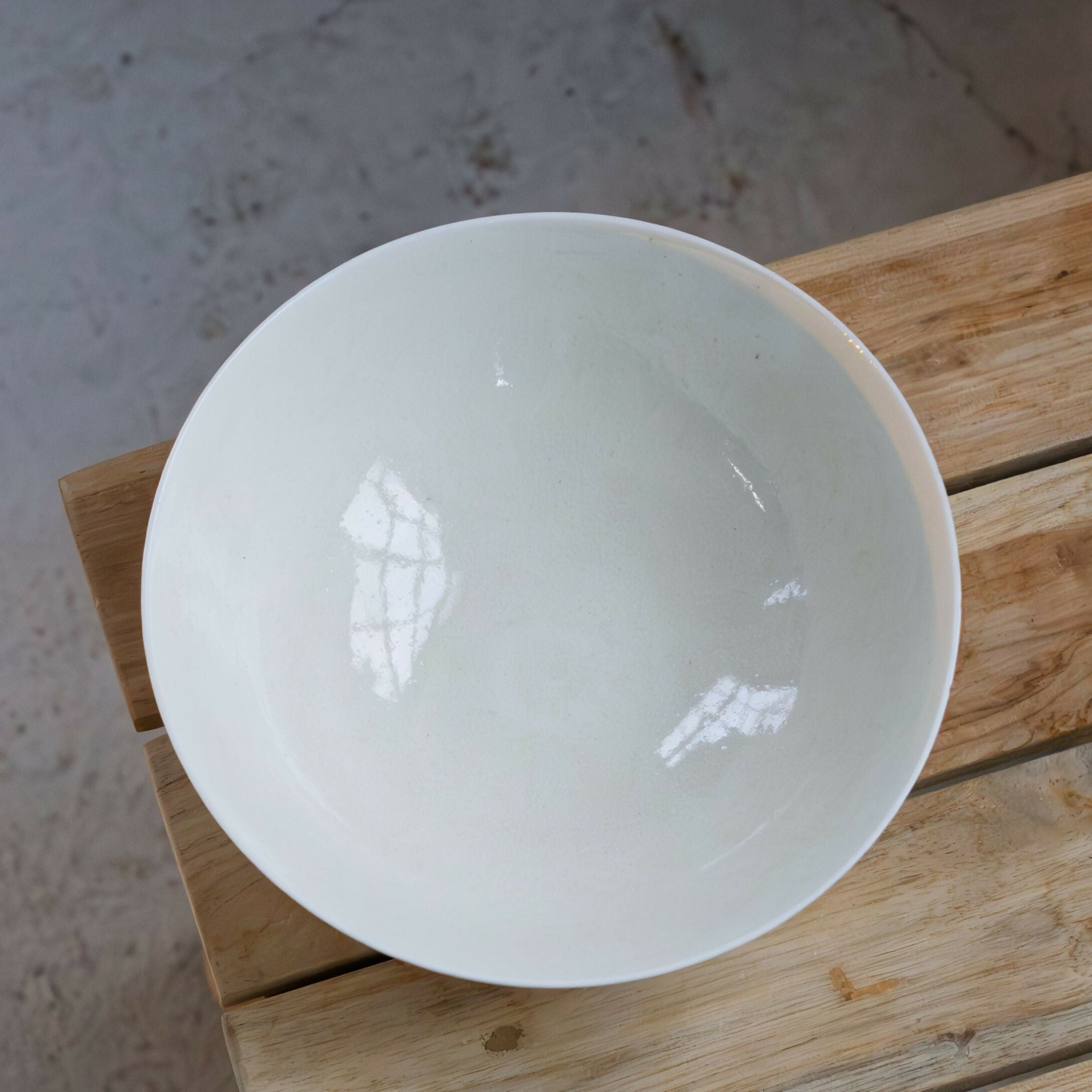 Hand Thrown Porcelain Wide Bowl