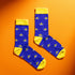 Persona Blue Sombrero Pattern Egyptian Cotton Men's Socks | UK 6.5 - 11