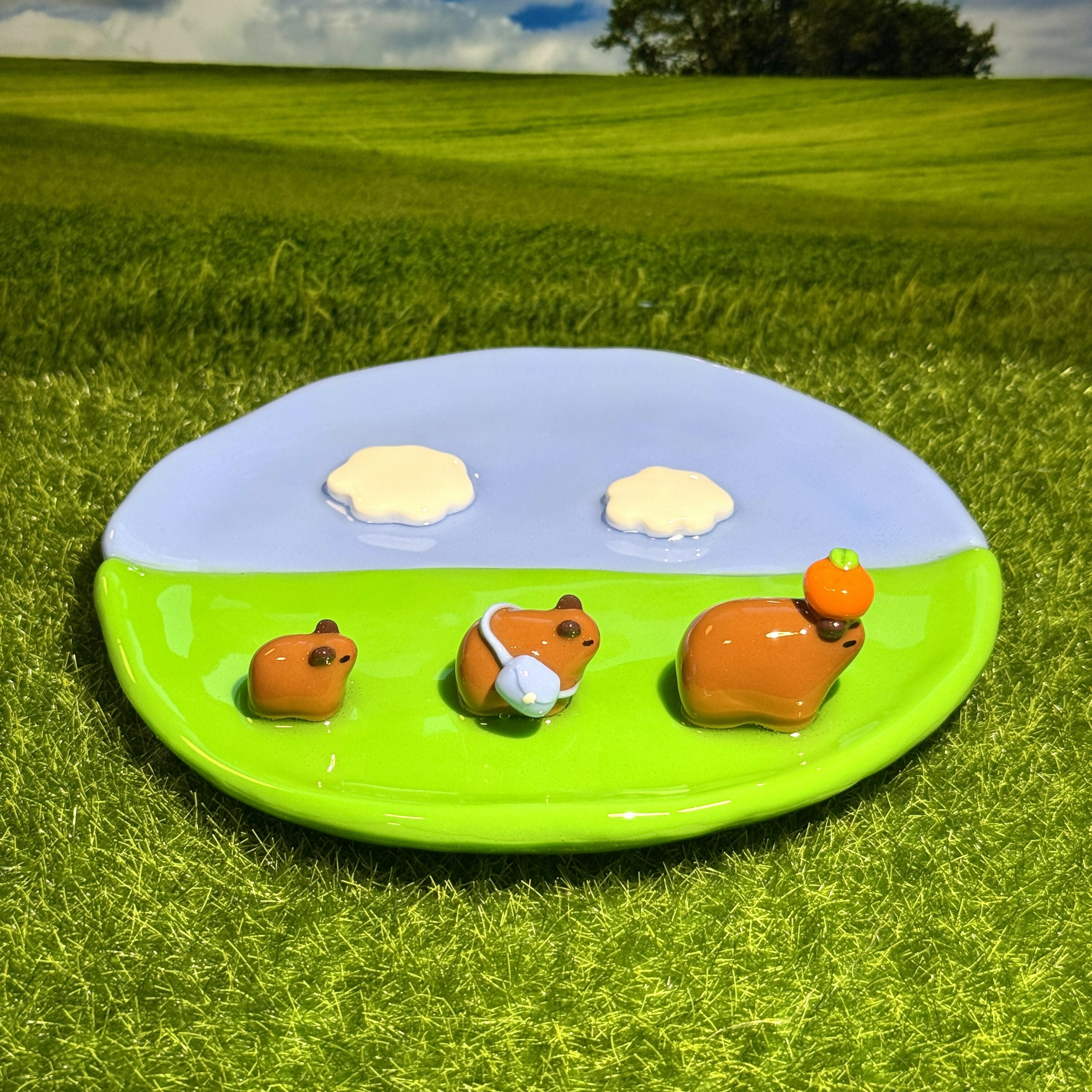 Capybara Family Trip Trinket Dish