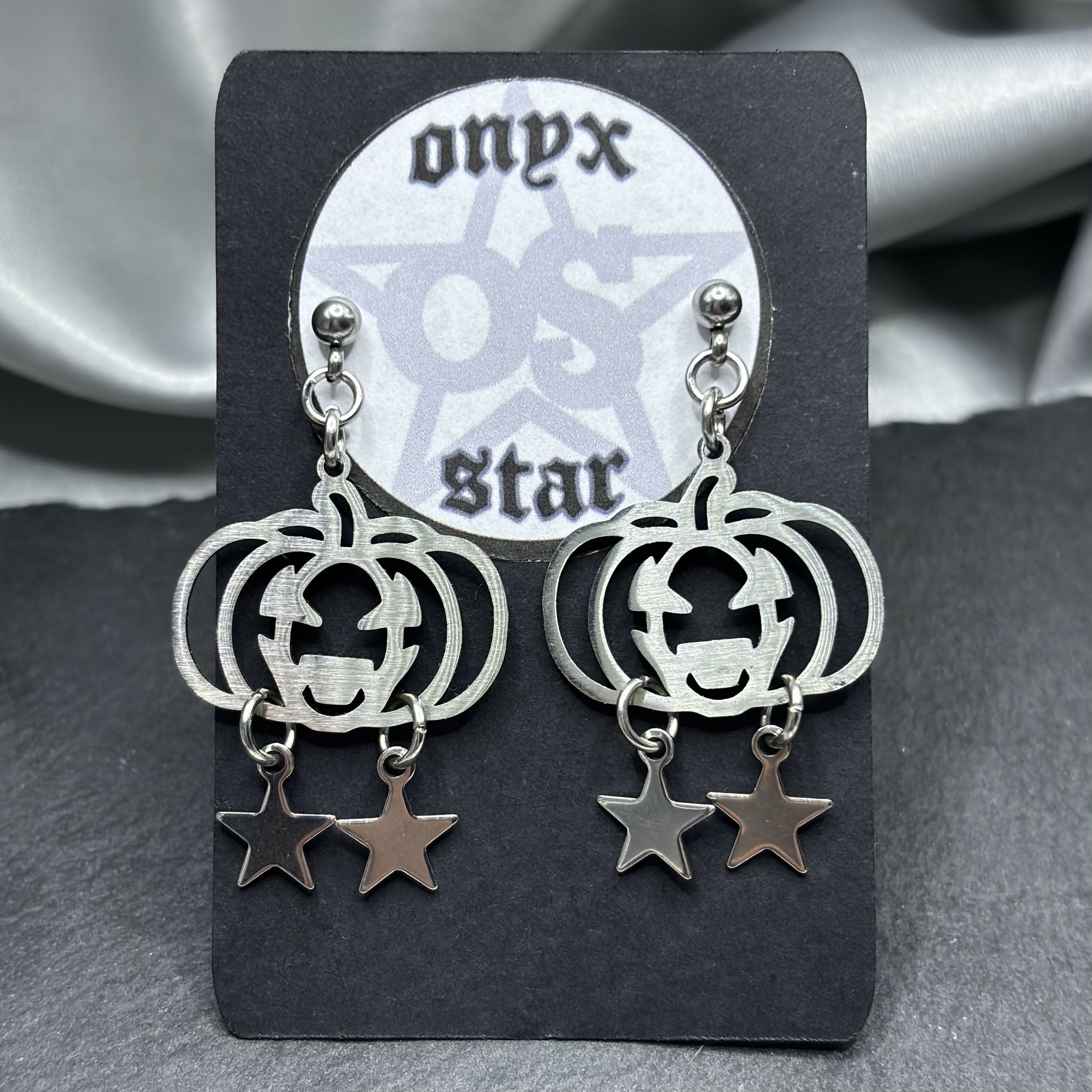 Pumpkin Star Earrings