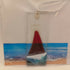 Fused Glass Boat Card