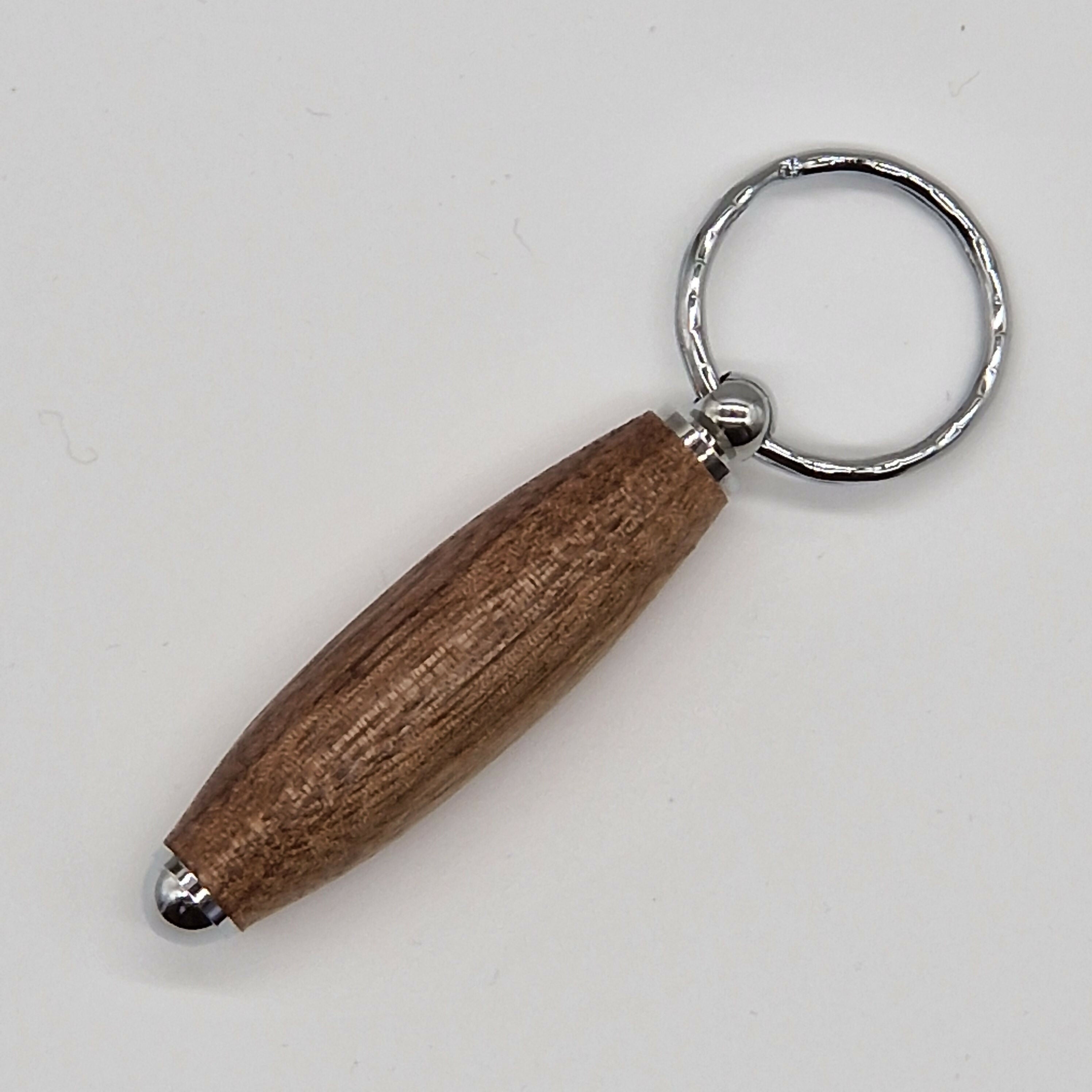 Hand Turned Keyring made from Walnut Wood