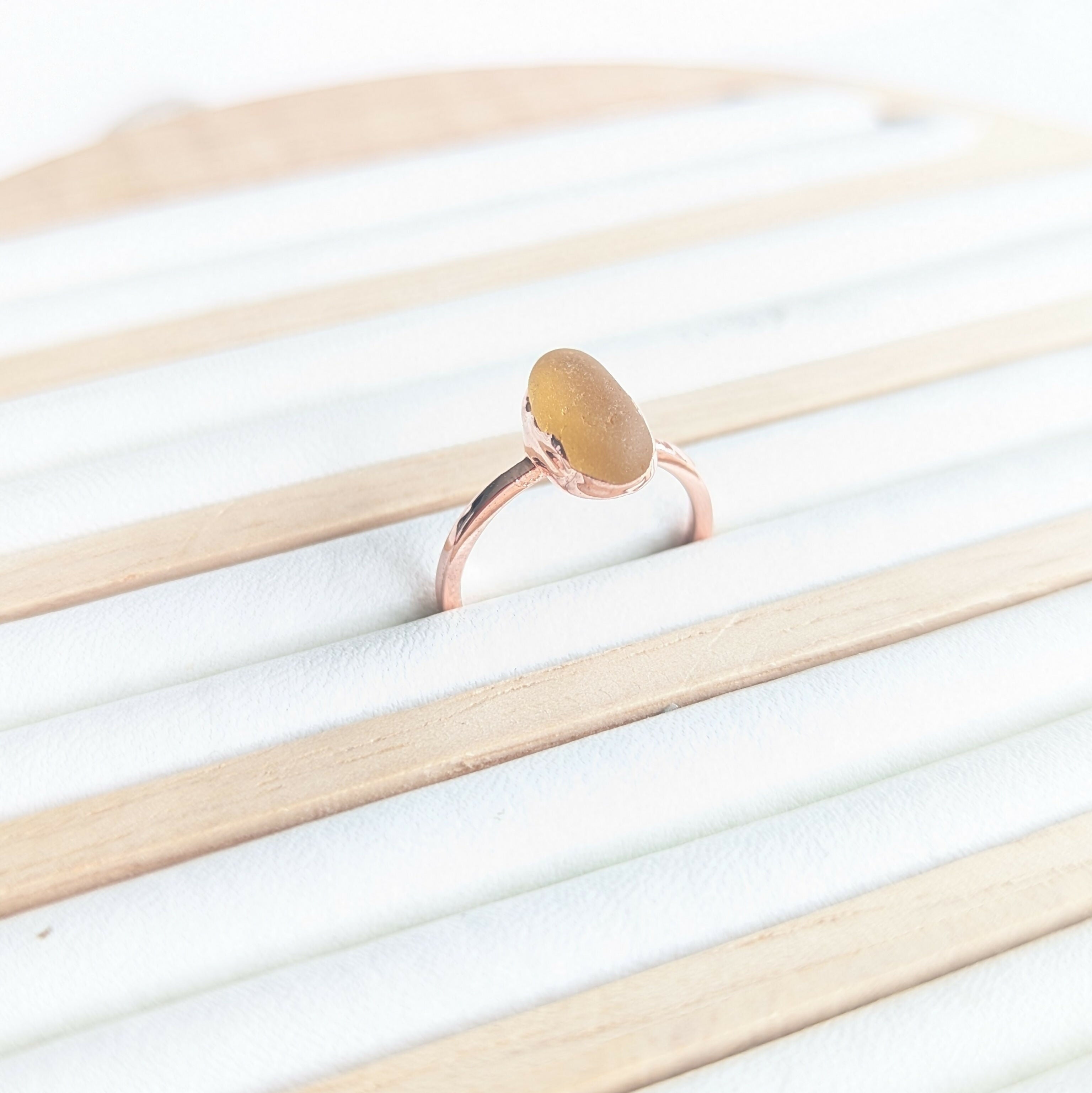 Seaglass Ring - size J