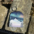 Northern Lights Wooden Keyring